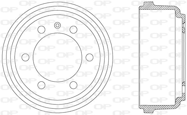 OPEN PARTS Тормозной барабан BAD9004.10